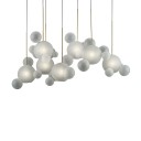 Giopato & Coombes - Bolle Frosted ZigZag Chandelier 34 Bubbles